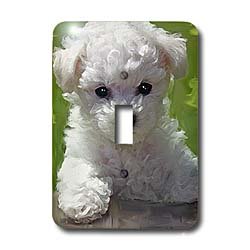 Dogs Bichon Frise - Bichon Frise Puppy - Light Switch Covers - single toggle switch