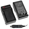 Premium NP-BK1 NPBK1 Battery Charger with Car Charger Adapter for Sony Cybershot DSC-S980 / DSC-S980/P / DSC-S980/B