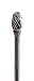 Forney 60139 Tungsten Carbide Burr with 1/8-Inch Shank, Cylindrical, 1/4-Inch, Dark Grey