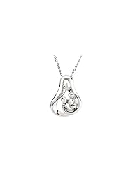 Embraced by the Heart (Mother) Necklace in Sterling Silver