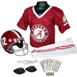 Alabama Crimson Tide Kids/Youth Football Helmet and Uniform Set Alabama Crimson Tide Kids/Youth Football Helmet and Uniform Set