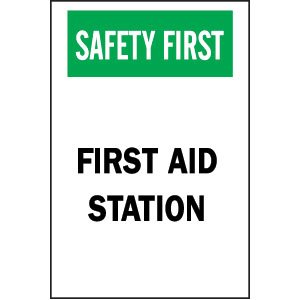 Safety Sign Hard Hat Required Plastic 10 H x 14" W"