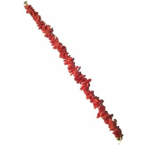 Coral Bracelet 14k Gold Hand Made Italian by cameosRus