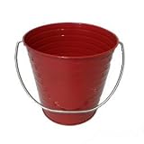 Metal Bucket Red