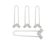 アイアンレッグ　DIY素材 鉄脚　テーブル脚　1セット４本　１６インチのホワイト机の脚/Hairpin leg