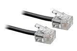 15M 15 Metre ADSL Internet Broadband RJ11 to RJ11 Cable / Lead (Black)