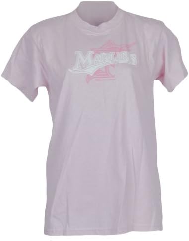 MLB Stitches Youth Girls Juniors Florida Miami Marlins Tshirt Shirt Tee Large LG