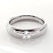 0.15 Carat Round Diamond Wedding Ring in 18ct Solid White Gold