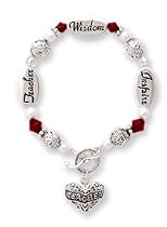 Clearly Charming Teacher Silver & Crystal Expressively Yours Bracelet