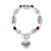 Clearly Charming Teacher Silver & Crystal Expressively Yours Bracelet