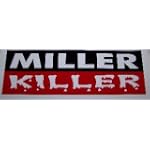 Miller Killer With Blood Drops Red White & Black 12" Welders Decal