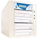 Dual-Format DVD/CD Duplicator with LG Drives - 3-target