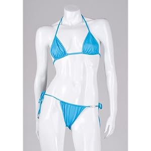 Buy Blue Triangle String Bikini: Blue Bikini by Dolce & Gabbana