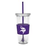 NFL Minnesota Vikings Lidded Cold Cup with Straw