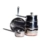 Ethos Double Pour Saucepan Set, Copper Based, Stainless Steel, 5 Piece