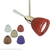 Aero - Lil Egypt Beaded Shade - Amber / antique bronze / 12 inch stem