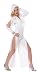 Kylie Minogue Deluxe White Fancy Dress Costume Size US 6-8