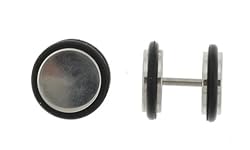 Stainless Steel Fake Plug - 18g Wire - 0g Fake Part - Sold as a Pair