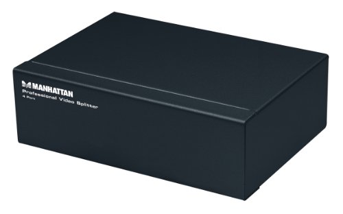 Manhattan Professioneller Video Splitter (4-Port, VGA, SVGA, MultiSync) schwarz Preisvergleich