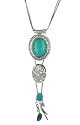 Collier de turquoise sur M&eacute;tal