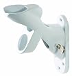 Toland Home Garden 410111 White 2 Position Metal Pole Bracket