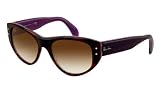 Ray-Ban Vagabond Sunglasses Rb4152 106651 Top Violet Grad Havana Crystal Brown Gradient