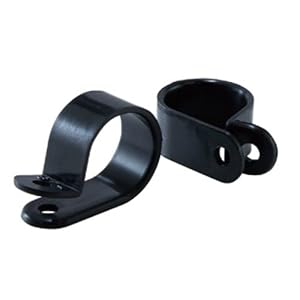 【クリックで詳細表示】ジェフコム ナイロンクランプ 黒 EM-NCB-63： 産業・研究開発用品