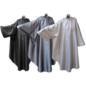 Kodo Luxury Salon Hair Cutting Gown - Satin Black Colour
