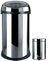 Touch Bin 50lt Plus 3lt Bin - Brilliant Steel