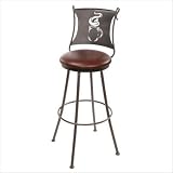 Stone Country Ironworks 902-756-LPC Coffee Cup 30" Swivel Barstool