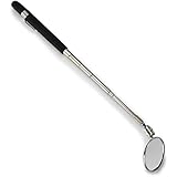 Tooluxe&reg; 20734L Inspection Mirror | Two 2-1/4-inch Mirrors and 30-inch Retractable Handle