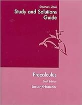 Study and Solutions Guide to Accompany Precalculus, 6th Edition