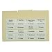 Coupon Organizer Divider Index Cards 125 LB Stock 24ea