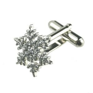 Snow Flake Novelty Christmas Cufflinks