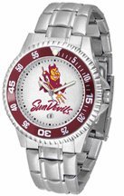 Arizona State Sun Devils Competitor Watch with a Metal Band
