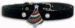 Black Velvet Rhinestone Christmas Tree Holiday Pet Dog Collar Size 16