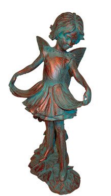 GSI Homestyles Emily Fairy Statuary H Bronze Patina, 17 inch
