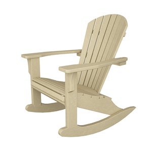 Poly-Wood SHR22SA Seashell Rocker Outdoor Rocking Chair
