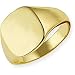 9ct Gold Classic Oxford Cushion Stamped Signet Ring