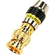 Monster QuickLock RG6QBNC Connectors 50-pc. (Yellow)