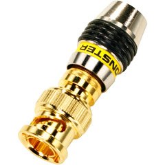 Monster QuickLock RG6QBNC Connectors 50-pc. (Yellow)