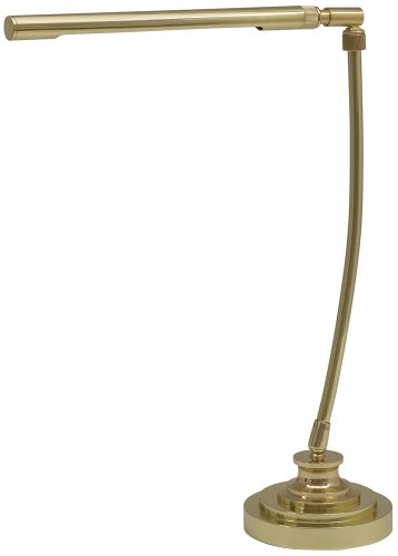 Polished Brass Slim Tube LED Piano Desk Lamp