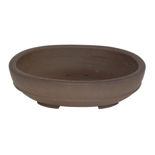 20cm High Quality Unglazed Oval Bonsai Pot