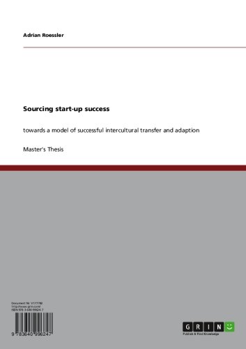 Sourcing start-up success: towards a model of successful intercultural transfer and adaption