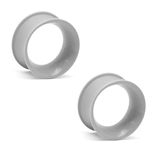 Pair of Silicone Double Flared Skin Eyelets: 1/2