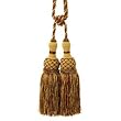 Burgundy and Antique Gold Elizabeth Tassel