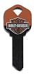 harley logo key blank