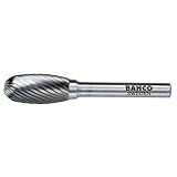 BAHCO(バーコ) Carbide Bur タマゴ形超硬ロータリーバー ステンレス用シングルカット BAHE1222C08
