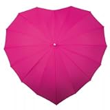 Heart Shaped Umbrella (Hot Pink)