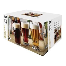 12 pc International Beer Set by Libbey